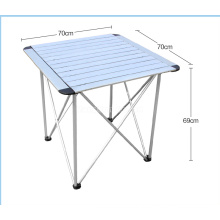 Tabelas de dobramento de acampamento exteriores e tabela de alumínio das cadeiras, tabela portátil pequena